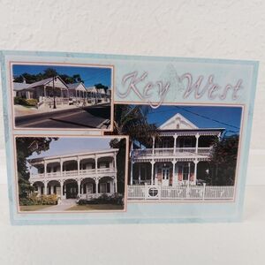 Vintage Key West Florida Architecture Photograph Print Postcard Historic